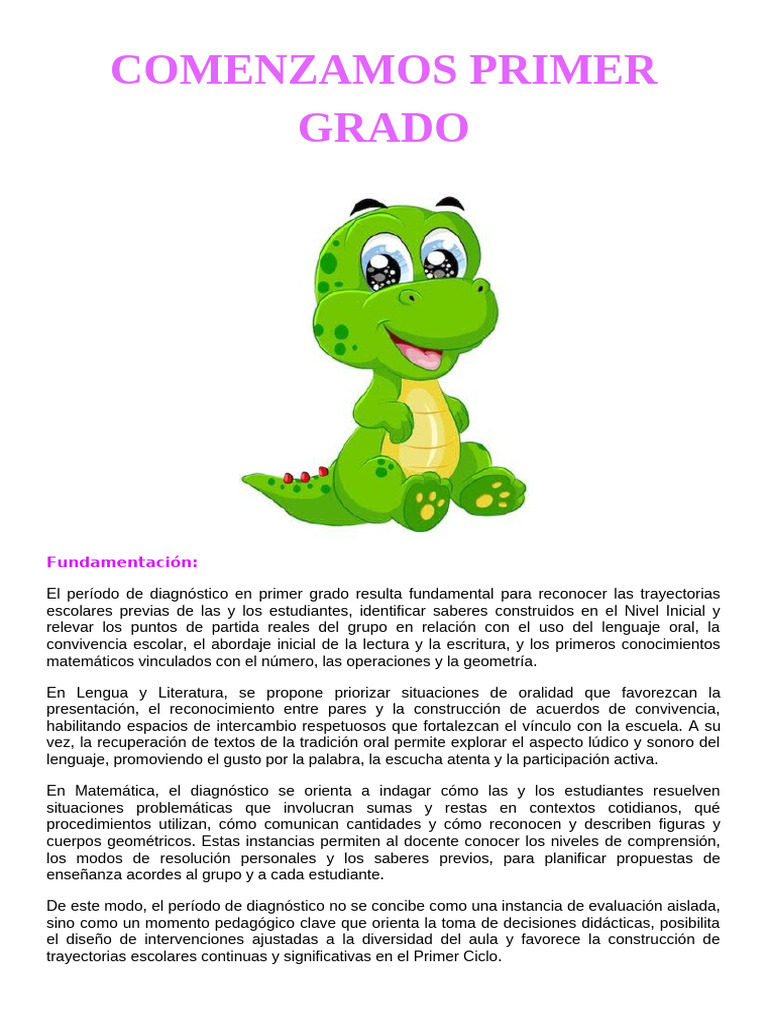 1º Semana | PDF | Educación de la primera infancia