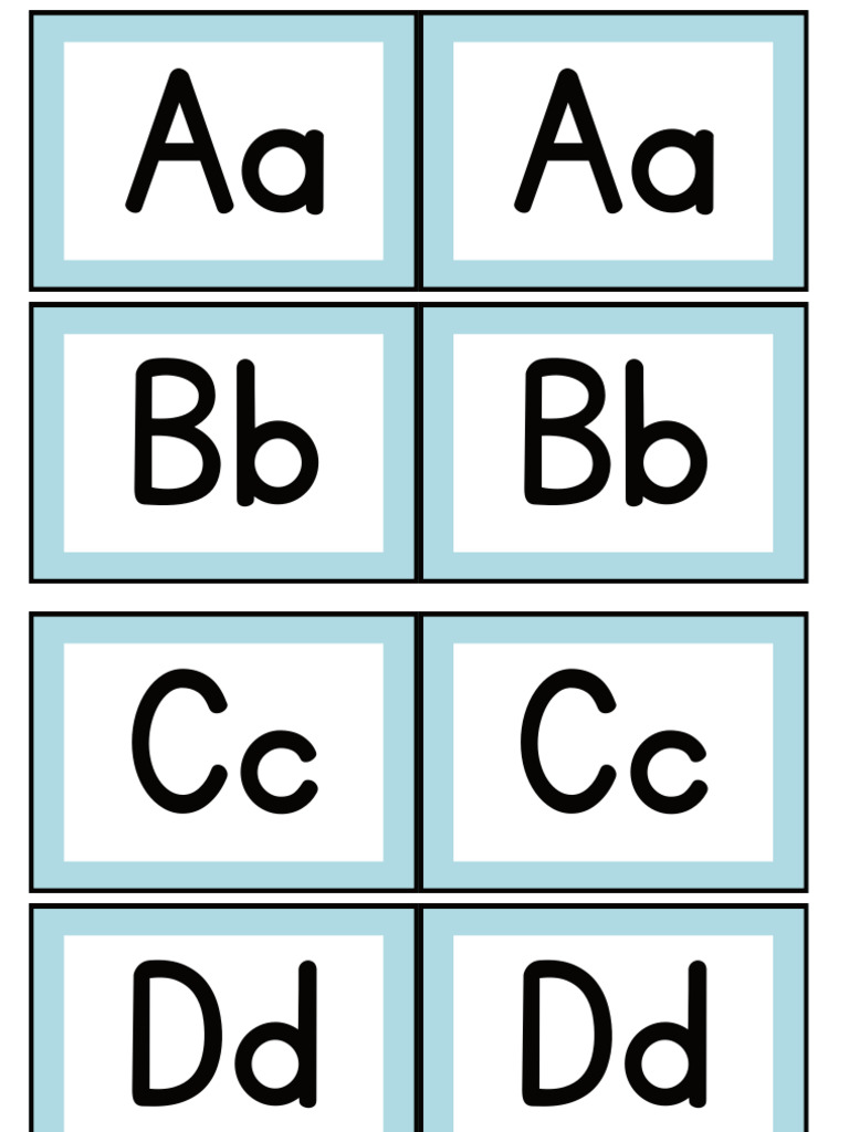 Alphabet Flashcards | PDF