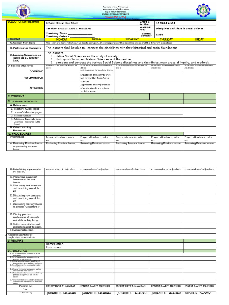 DLL'S Oral Sample | PDF