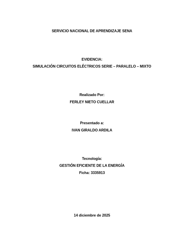 Servicio Nacional de Aprendizaje Sena | PDF