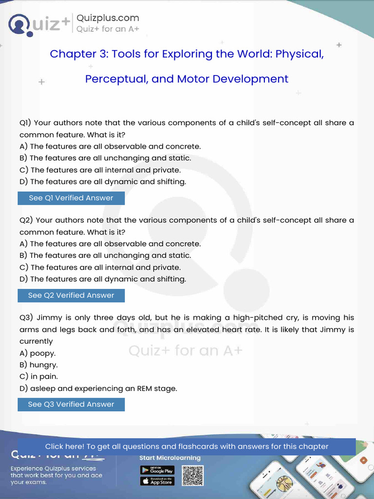 Your Authors Note That The Various Components of A Childs Selfconcept ...