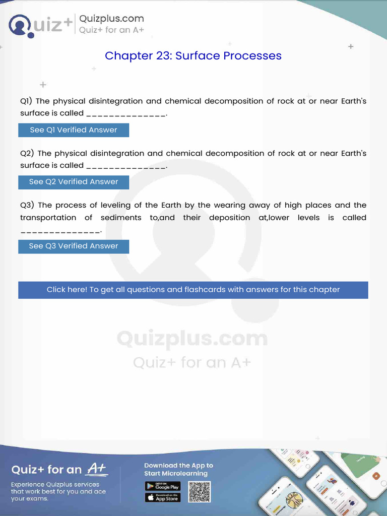 The Physical Disintegration and Chemical Decomposition of Rock at or ...