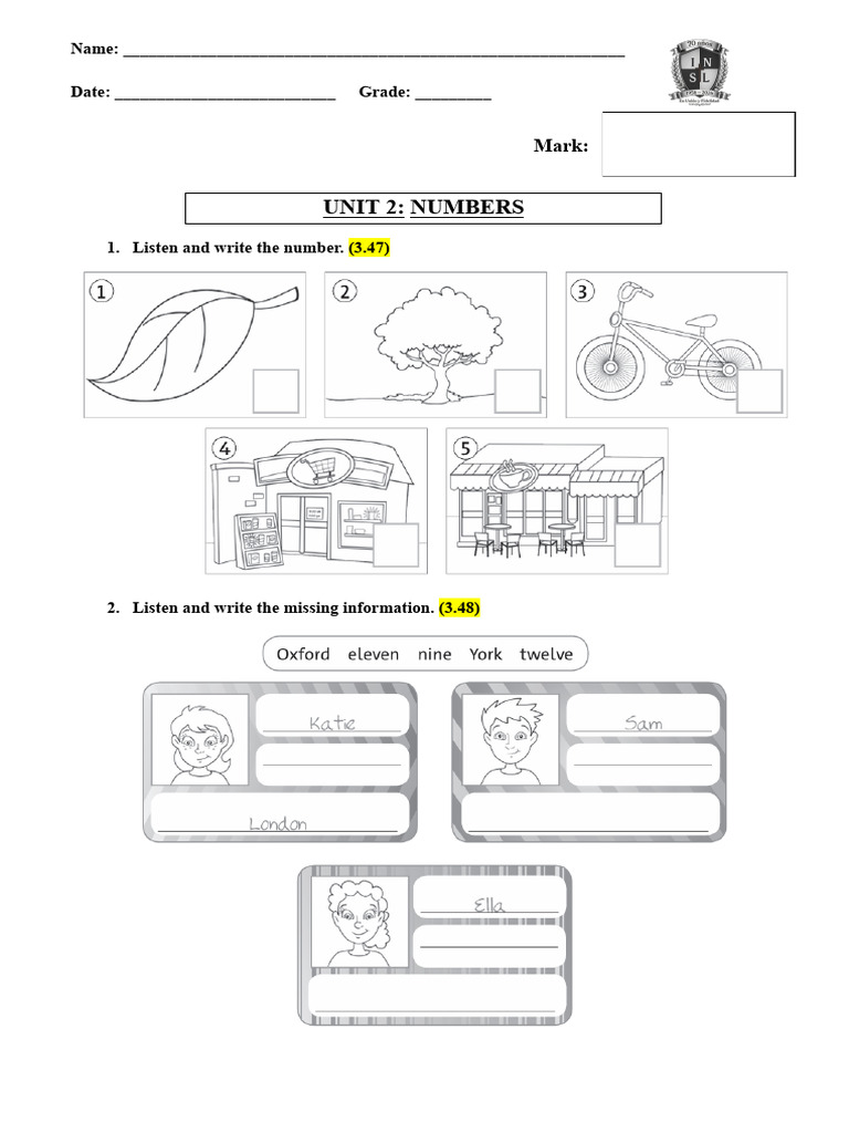 Unit 2 - Numbers | PDF