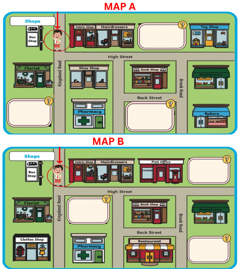 Map A, Map B - Guided Practice | PDF