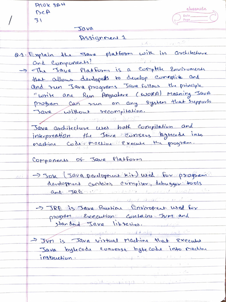 Assignment No 2 Core Java | PDF