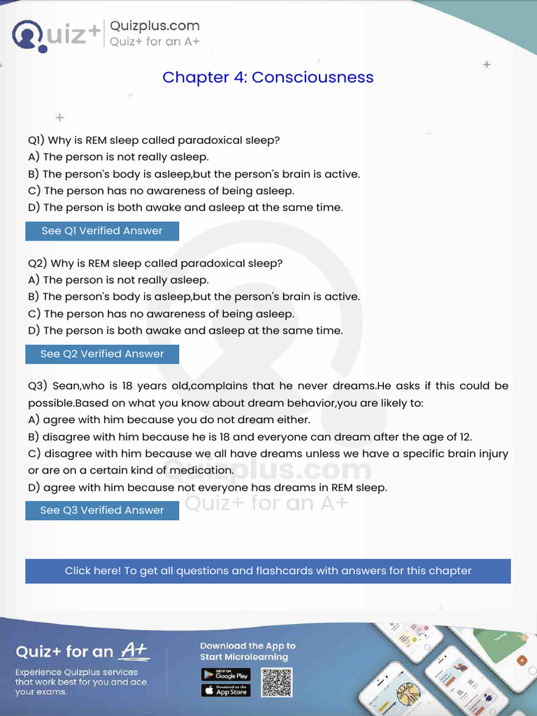 Why Is Rem Sleep Called Paradoxical Sleep | PDF | Anxiety | Anxiety ...