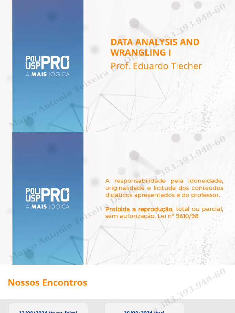 Data Analysis and Wrangling I 27.08.2024 | PDF | Informática