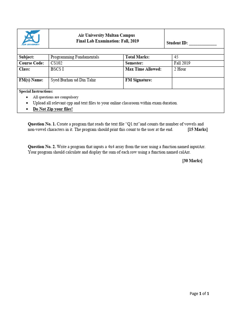 Final Lab | PDF