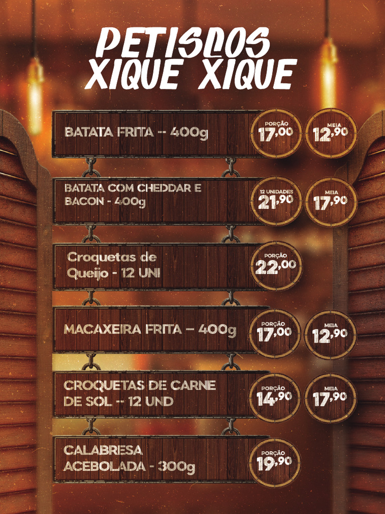02 Cardápio Petiscos-Part1 | PDF