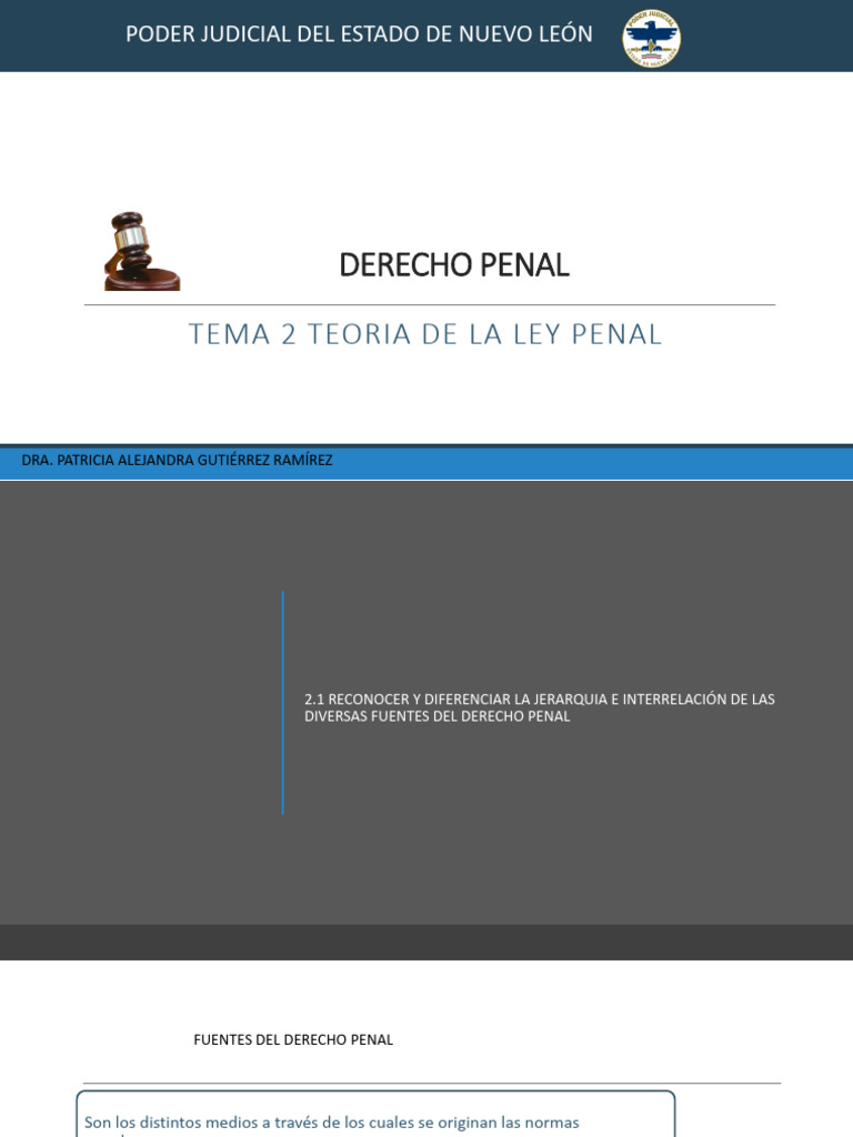 Teoria de La Ley Penal Tema 2 | PDF | Derecho penal | Justicia