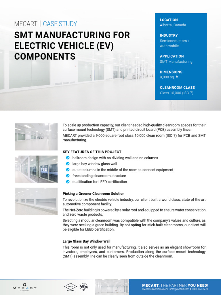 Mecart CaseStudy-SMT Manufacturing-For Electric Vehicle EV Components ...