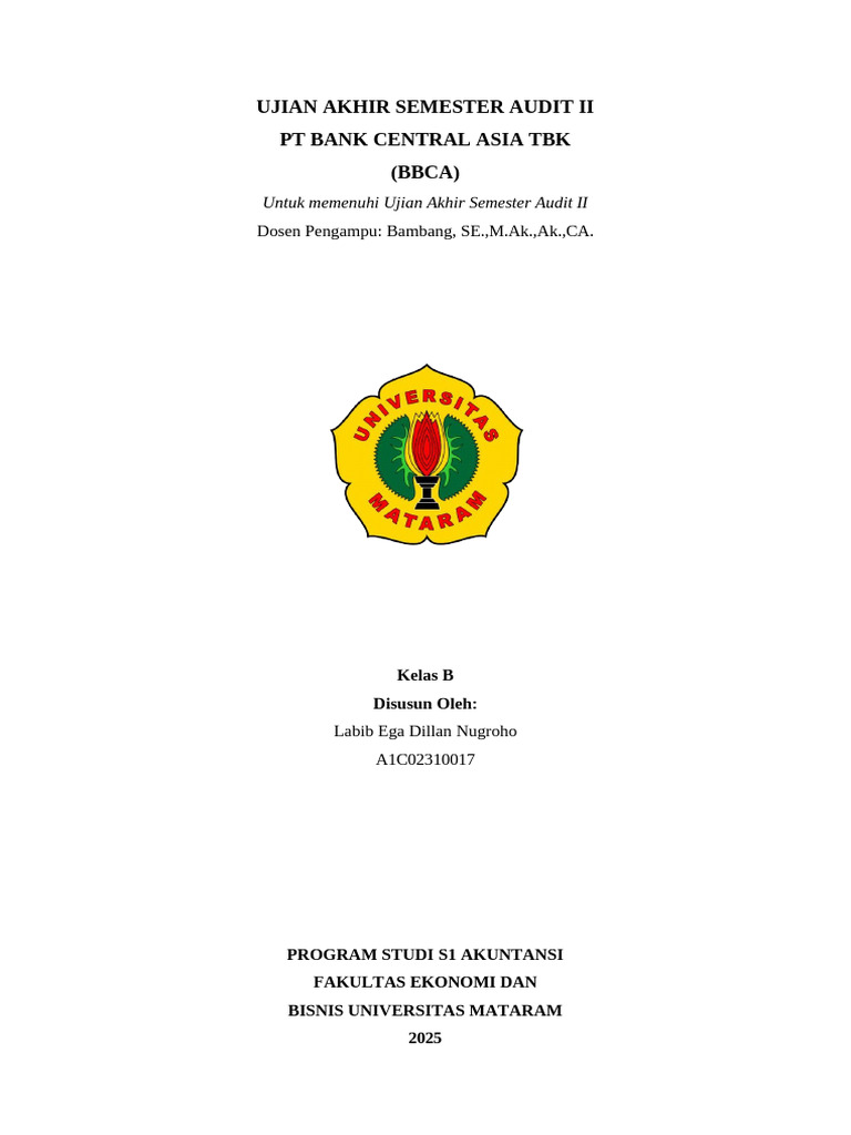 Labib Ega Dillan Nugroho - A1c02310017 - B | PDF