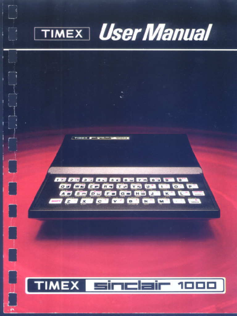 Timex Sinclair1000UserManual | PDF
