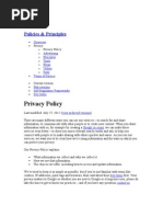 Google Private Policy