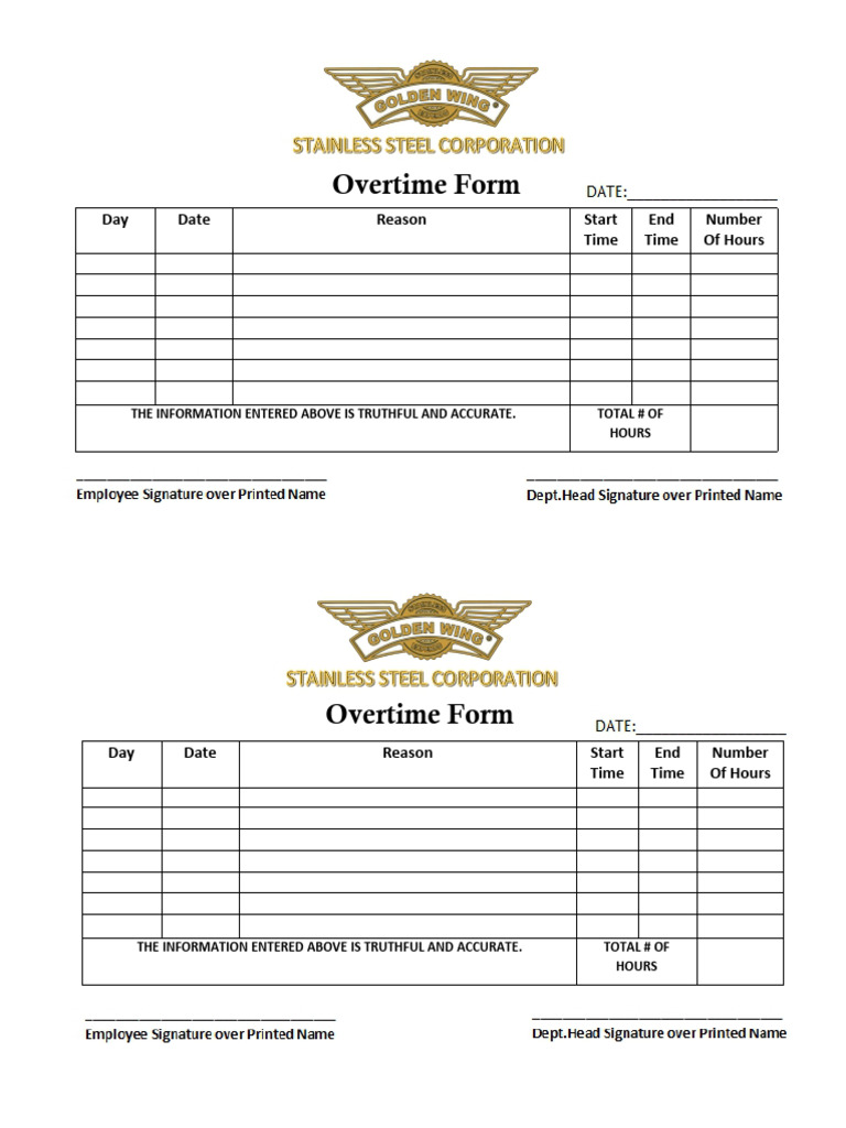 Gwss Ot Form | PDF