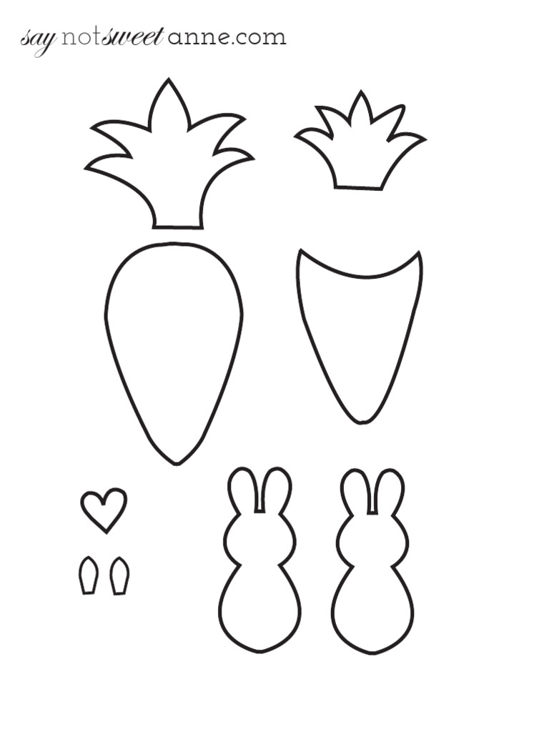 Felt Happy Bunny DIY Tutorial Template-1 | PDF