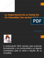 La Importancia de La Venta de Un Terreno Con Exclusividad