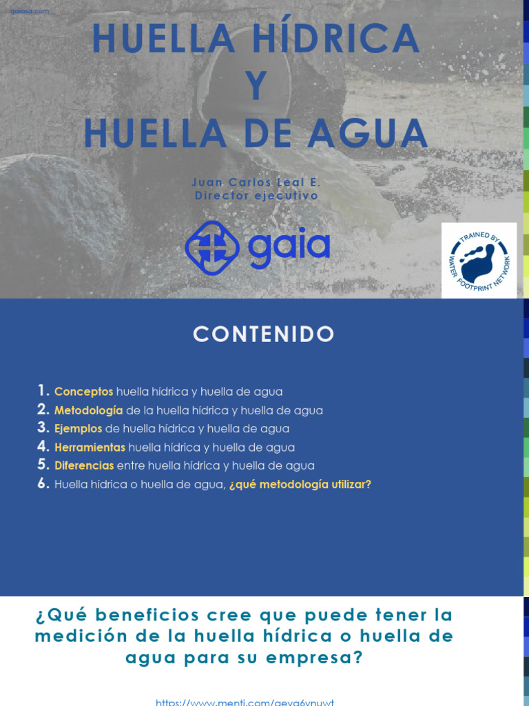 Huella Hídrica y Huella de Agua - Gaia | PDF | Evaluación del ciclo de ...