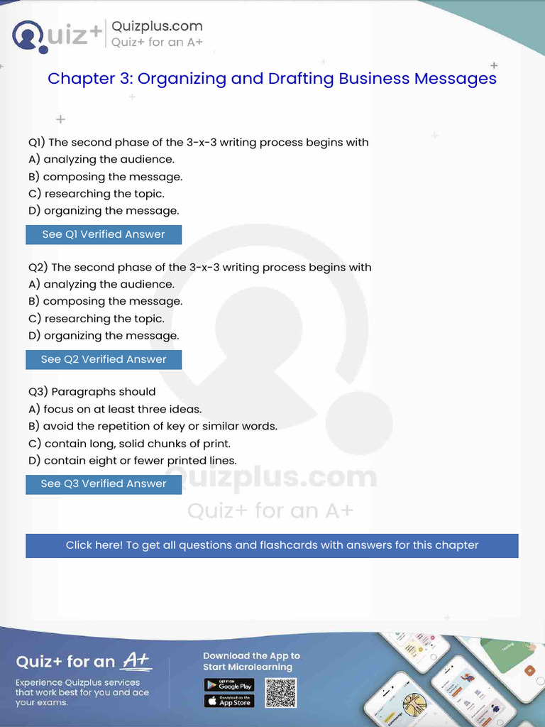 The Second Phase of The 3X3 Writing Process Begins With | PDF | Résumé ...