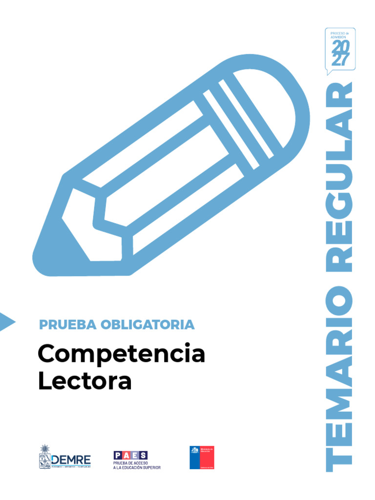 2027 26-03-19 Temario Paes Regular Competencia Lectora | PDF | Plan de ...