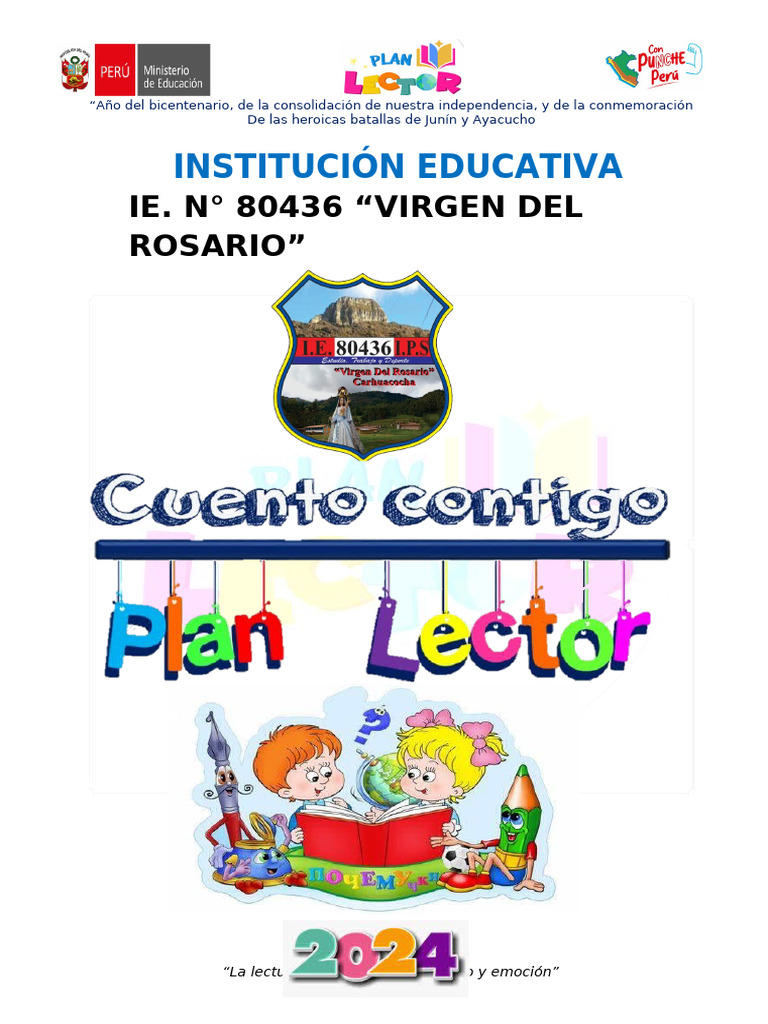 Plan Lector 2024 | PDF | Educación primaria | Enseñando
