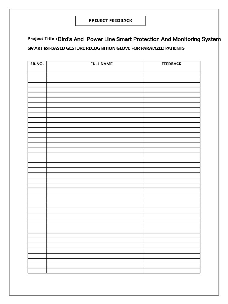 Feedback Form | PDF