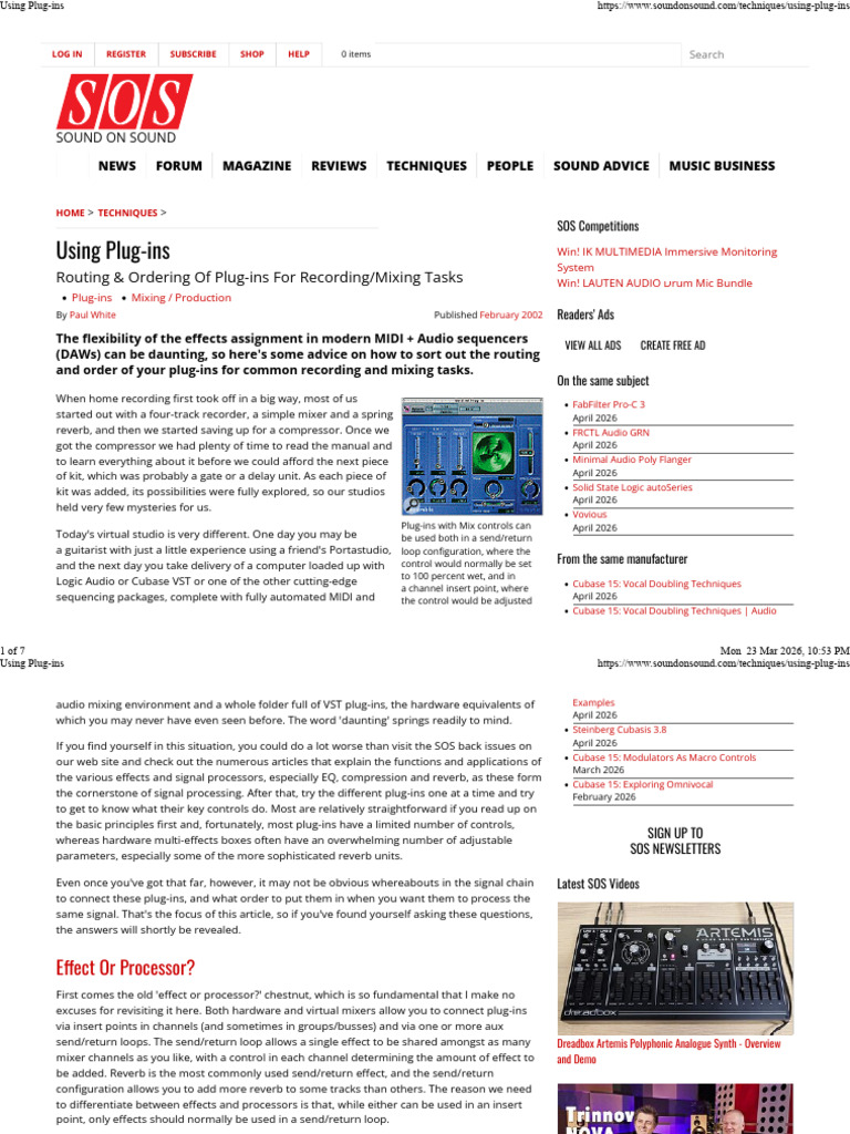 Using Plug-Ins | PDF | Distortion | Electrical Engineering