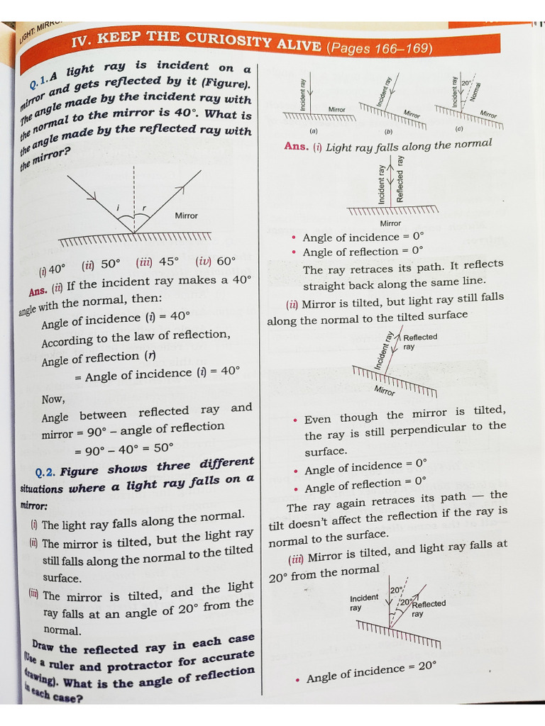 Class 8 Chap 10 Light | PDF