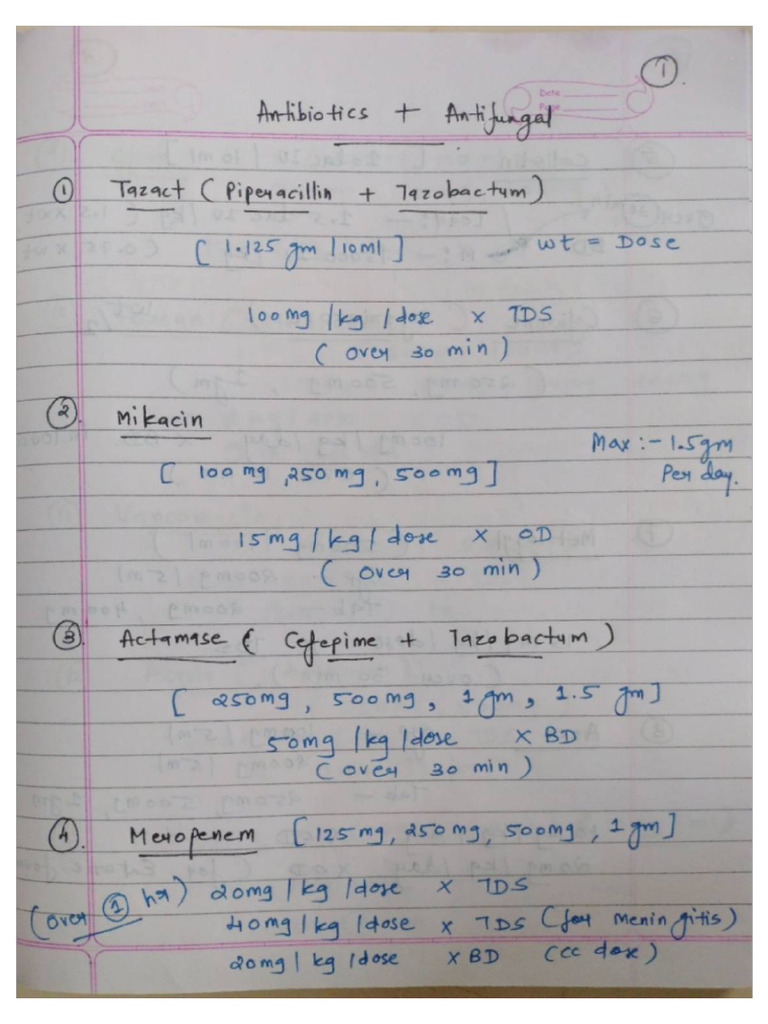 My Notes Pediatric | PDF