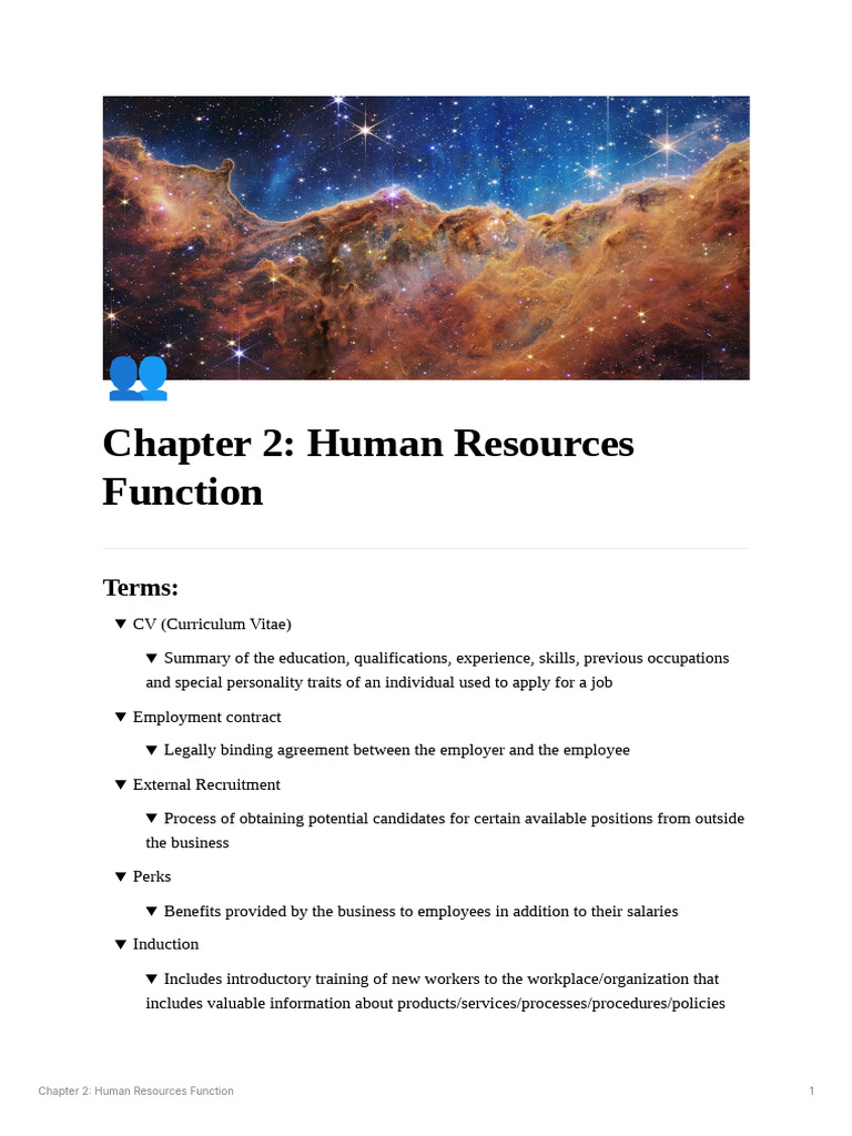 Chapter 2 Human Resources Function | PDF | Employment | Recruitment