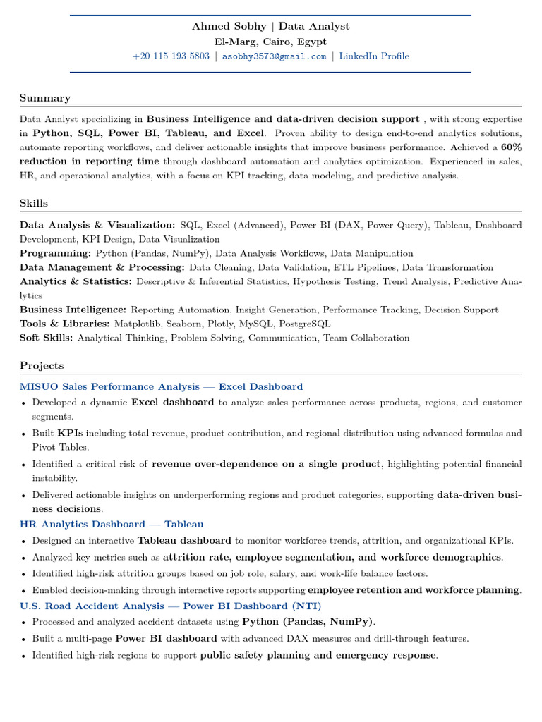 Data Analyst | PDF | Data Analysis | Analytics