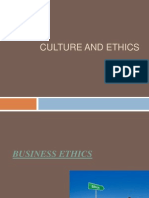 Culture and Ethics