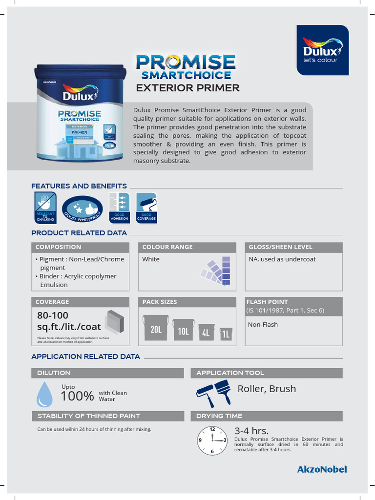 Smart Choice Ext Pds | PDF | Paint | Materials