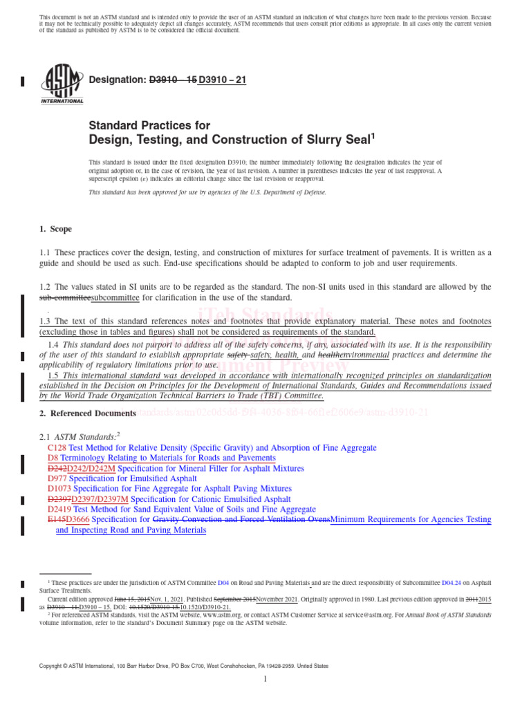 Astm D3910 21 | PDF | Construction Aggregate | Specification (Technical ...