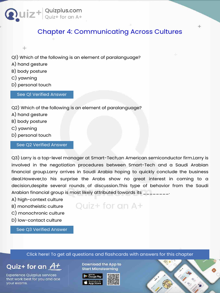 Which of The Following Is An Element of Paralanguage | PDF ...