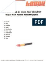 School Supply Wish List