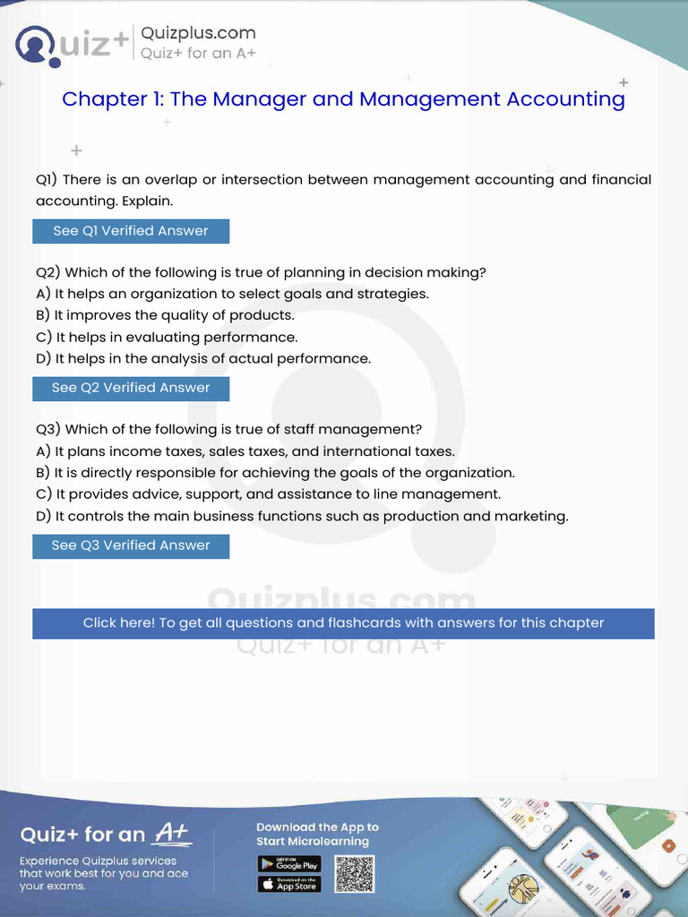 There Is An Overlap or Intersection Between Management Accounting and ...