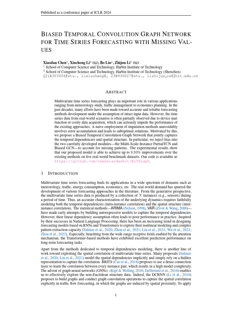 Bitgraph-Biased Temporal Convolution Graph Network For Time Series ...