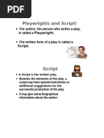 Playscript Writing Guide and Structure | PDF
