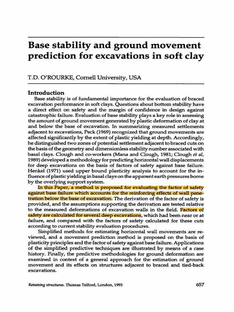 ###O Rourke 2015 Base Stability and Ground Movement Prediction For ...