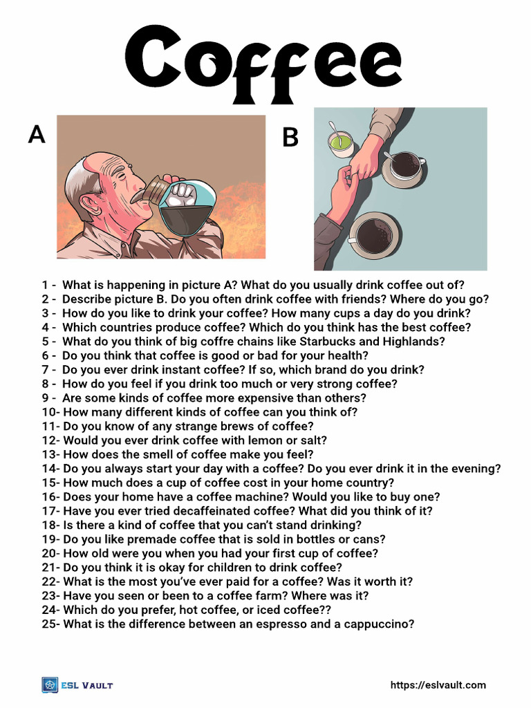 25 Coffee Conversation Questions | PDF