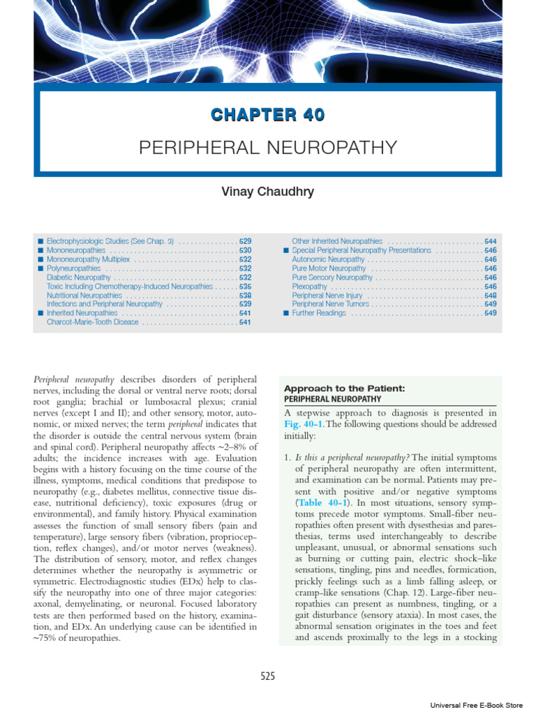 Peripheral Neuropathy | PDF | Peripheral Neuropathy | Paresthesia