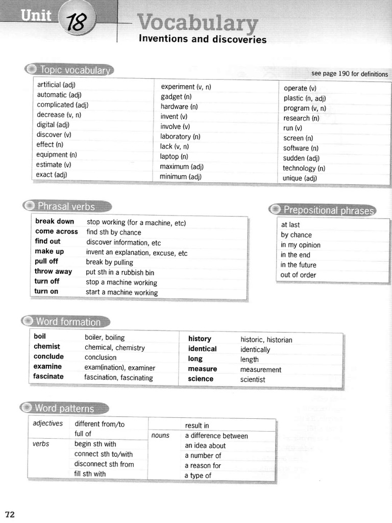 b1 Unit 18 & Review | PDF