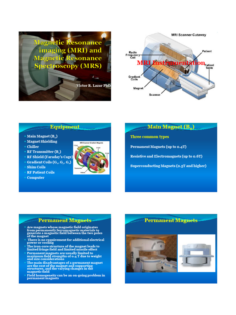 3.MRI Instrumentation | PDF | Superconductivity | Magnetic Resonance ...