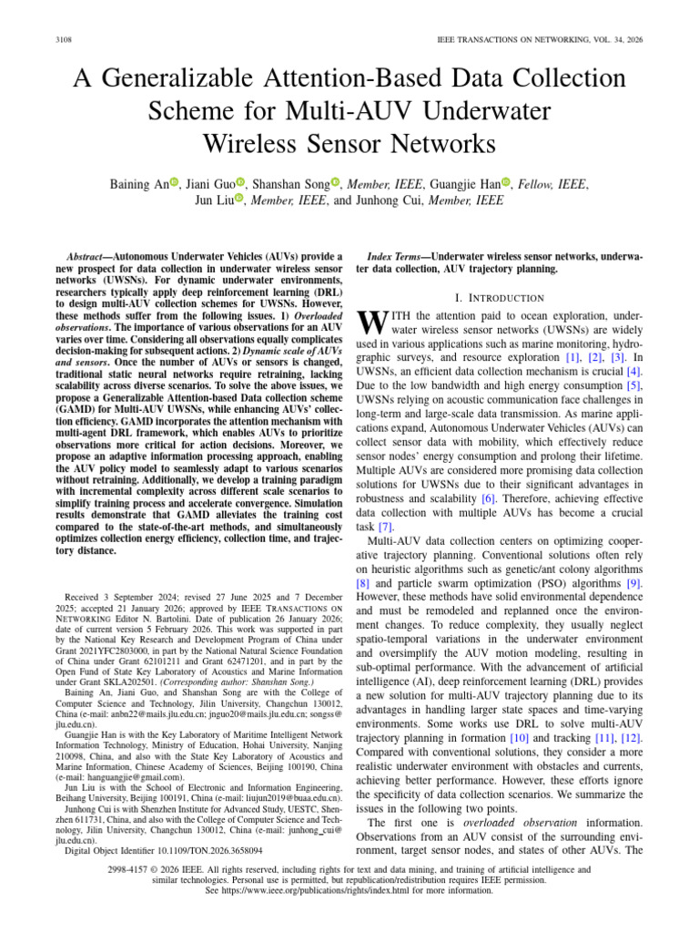 A Generalizable Attention-Based Data Collection Scheme For Multi-AUV ...