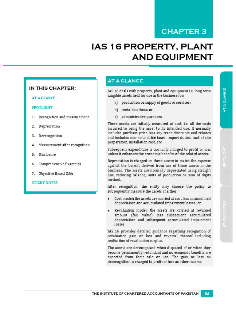 Ias 16 | PDF | Depreciation | Fixed Asset