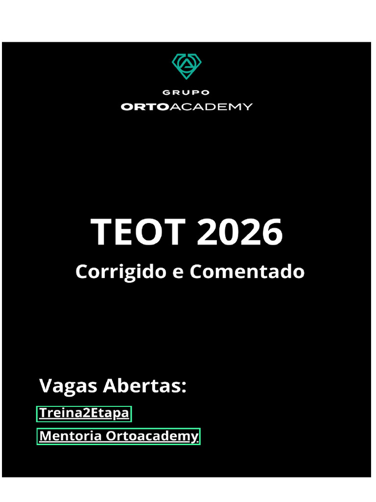 Teot 2026 Ortoacademy | PDF | Cotovelo | Joelho