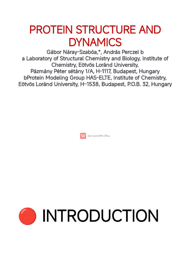 1 Protein-structure-report-WPS-Office | PDF | Proteins | Nuclear ...
