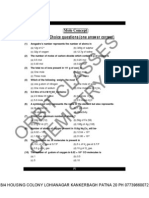 Orbit Classes Chemistry: Multiple Choice Questions (One Answer Correct)