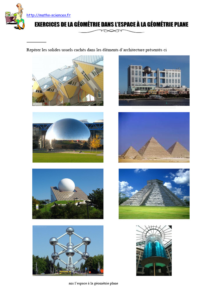 Exercices de La Geometrie Dans L Espace A La Geometrie Plane Seconde ...